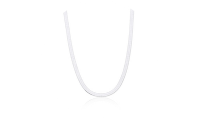 colar fita lamina 4 3mm prata