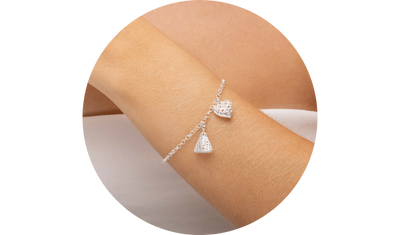 pulseira elo portugues com nossa senhora aparecida prata 925