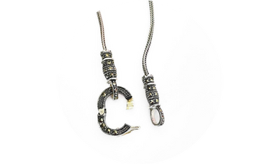 colar ponto peruano com fecho abertura frontal prata 925