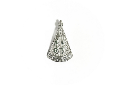 pingente nossa senhora aparecida prata