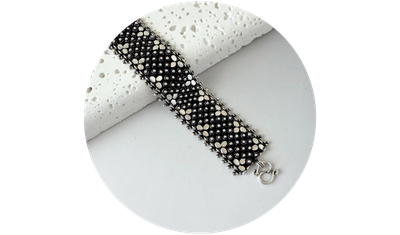 pulseira pikun 7 carreiras 25 mm prata de bali 925