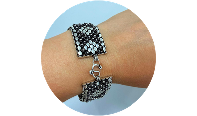 pulseira pikun 9 carreiras 24 4 mm prata de bali 925